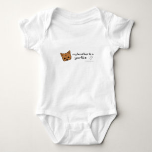 yorkie baby bodysuit