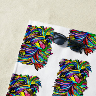 Yorkie Beach Towel