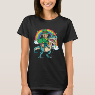 Yorkie Beer Dino Rex Horn Rainbow Dog T-Shirt