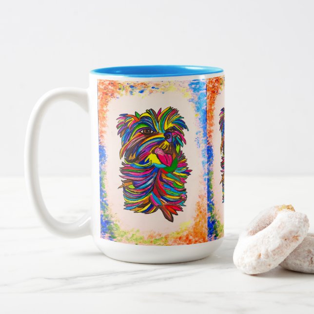 Yorkie BG Love Mug (With Donut)