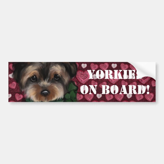 YORKIE                    BUMPER STICKER (Front)
