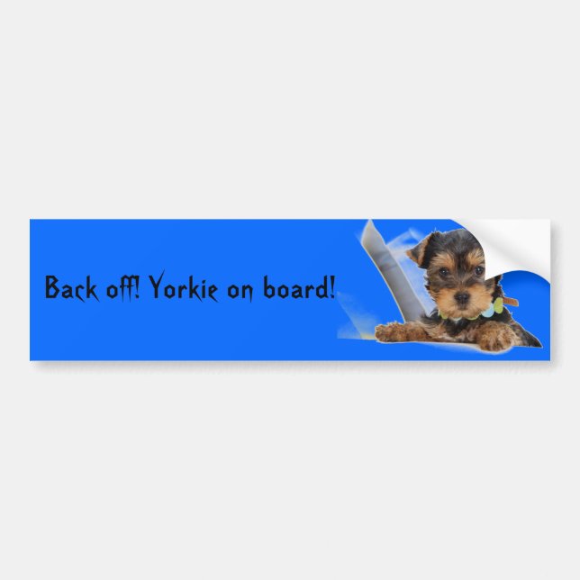 Yorkie Bumper Sticker (Front)