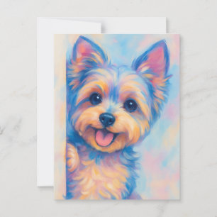 Yorkie Card - Blank