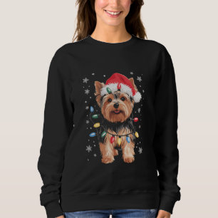 Yorkie Christmas Dog Long Xmas Gift Sweatshirt