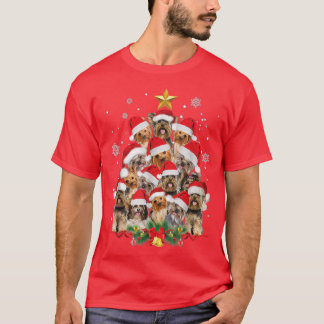 Yorkie Christmas Tree Funny Xmas Gifts For Yorkie  T-Shirt