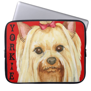 Yorkie Colour Block Laptop Sleeve