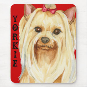 Yorkie Colour Block Mouse Pad