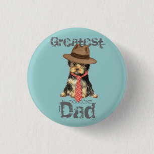 Yorkie Dad 3 Cm Round Badge