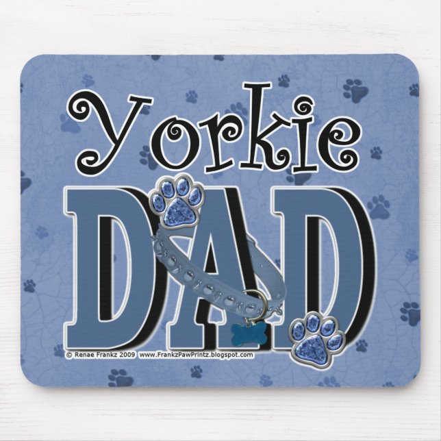 Yorkie DAD Mouse Pad (Front)