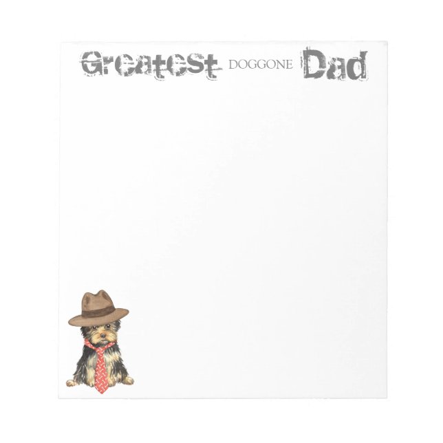 Yorkie Dad Notepad (Front)