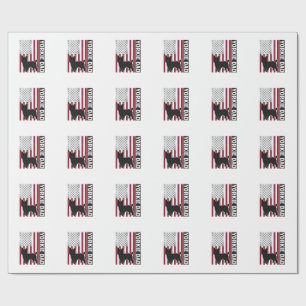 Yorkie Dad Patriotic Vintage Engraving Dog Shirt D Wrapping Paper