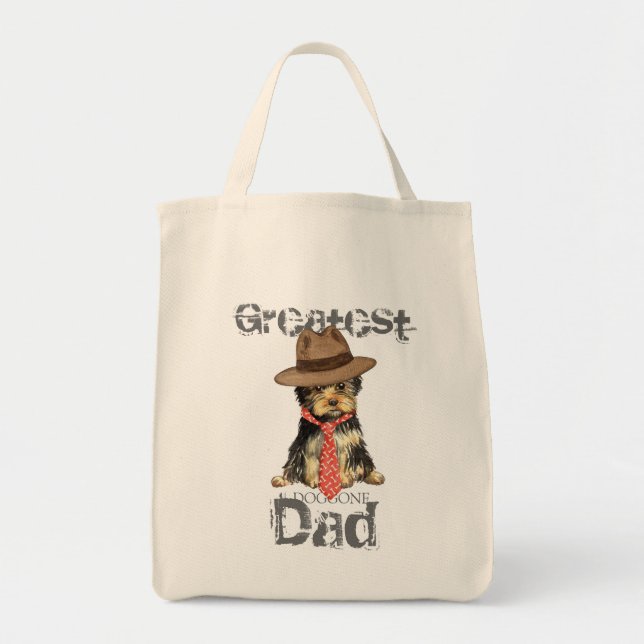 Yorkie Dad Tote Bag (Front)