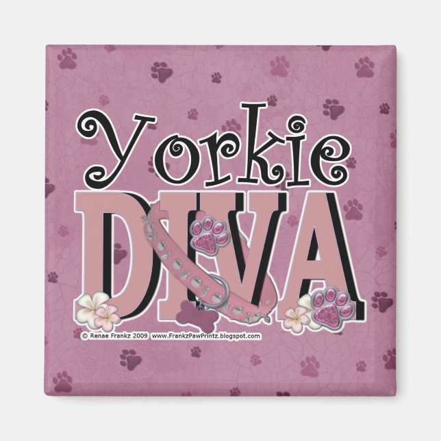 Yorkie DIVA Magnet (Front)