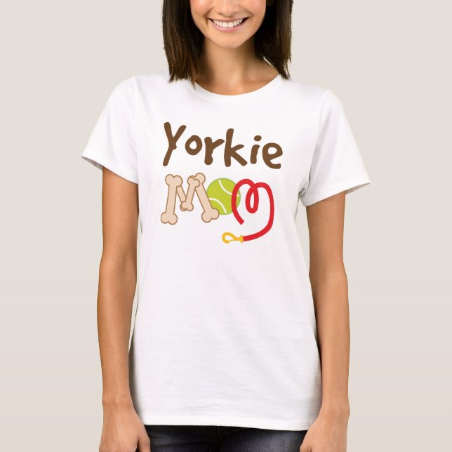 Yorkie Dog Breed Mum Gift T-Shirt (Front)
