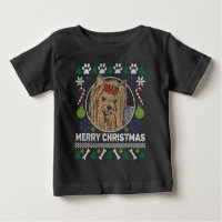 Yorkie Dog Breed Ugly Christmas Sweater
