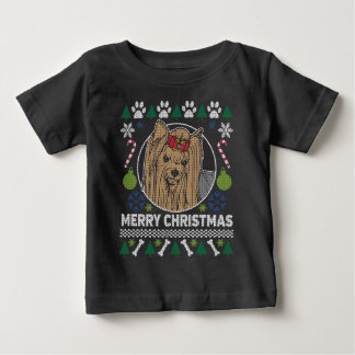 Yorkie Dog Breed Ugly Christmas Sweater