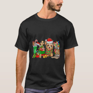 Yorkie Dog Christmas Pyjamas Coffee Latte Mugs Xma T-Shirt