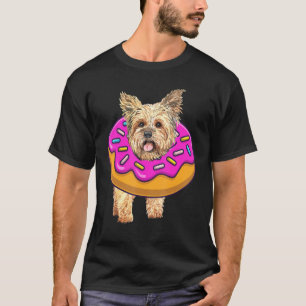 Yorkie Dog Doughnut Doughnut Bakers Birthday Girl T-Shirt