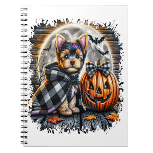 Yorkie Dog Halloween Notebook