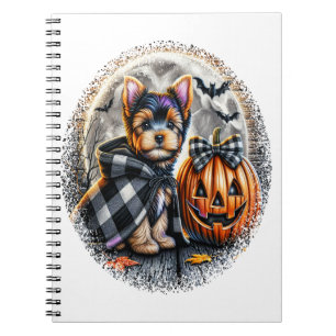 Yorkie Dog Halloween Notebook