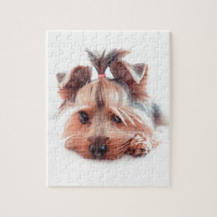 Yorkie Dog Love Yorkies Yorkshire Terrier Jigsaw Puzzle