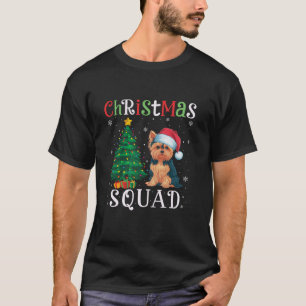 Yorkie Dog Squad Boys Girls Kids Christmas Tree Li T-Shirt