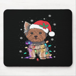 Yorkie Dogs Tree Christmas Sweater Xmas Pet Animal Mouse Pad