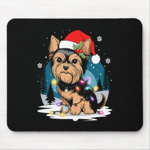 Yorkie Dogs Tree Christmas Sweater Xmas Pet Animal Mouse Pad