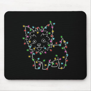 Yorkie Dogs Tree Christmas Sweater Xmas Pet Animal Mouse Pad