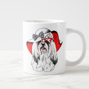 Yorkie Fashion Shoot Large Coffee Mug