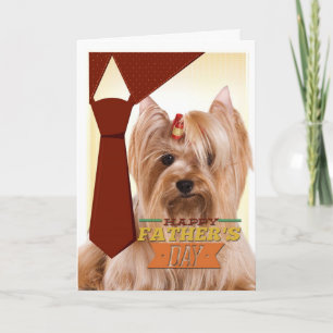 Yorkie Father's Day Card