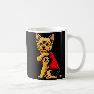 Yorkie Featuring Tattooed Yorkshire Terrier Love Coffee Mug
