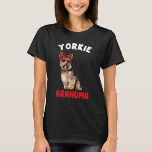 Yorkie Grandma Funny Yorkshire Terrier Lover Owner T-Shirt