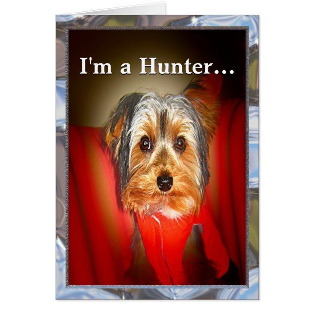 Yorkie Hunter  Customisable (Front)