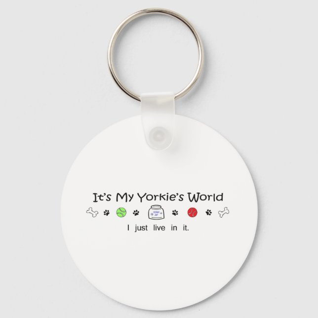 Yorkie Key Ring (Front)
