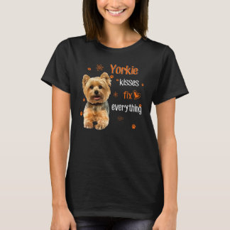 Yorkie kisses fix everything 1 T-Shirt