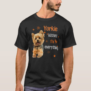 Yorkie kisses fix everything 1 T-Shirt