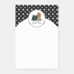 Yorkie Mom (Yorkshire Terrier Mom) Cute Dog Mom Post-it Notes