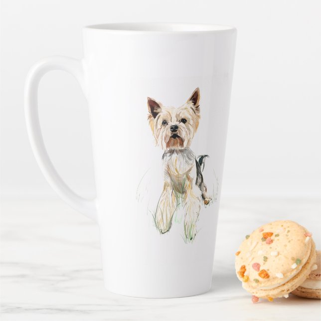 Yorkie Mug – Yorkshire Terrier, Dog Coffee Mug (In Situ)