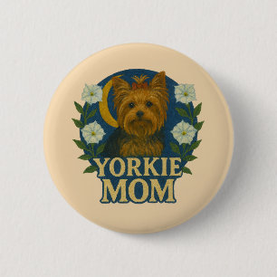 Yorkie Mum 6 Cm Round Badge