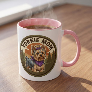 Yorkie Mum Coffee Mug   Yorkshire Terrier Mum Gift