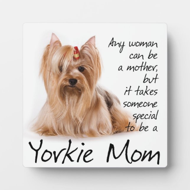 Yorkie Mum Plaque (Front)