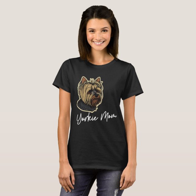 Yorkie Mum white Women's T-Shirt (Front Full)
