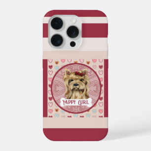 Yorkie + name Valentine Heart iPhone 11 Pro Case