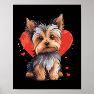 Yorkie Owner Mum Dad Yorkshire Terrier Dog Lover V Poster