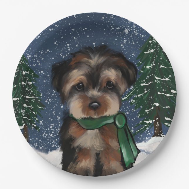 YORKIE             PAPER PLATE (Front)