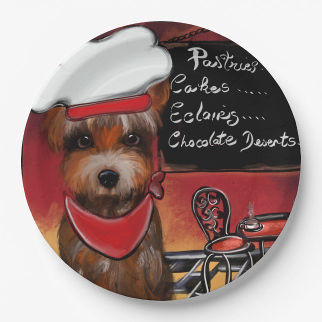 YORKIE     PAPER PLATE (Front)