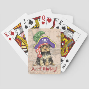 Yorkie Pirate Playing Cards