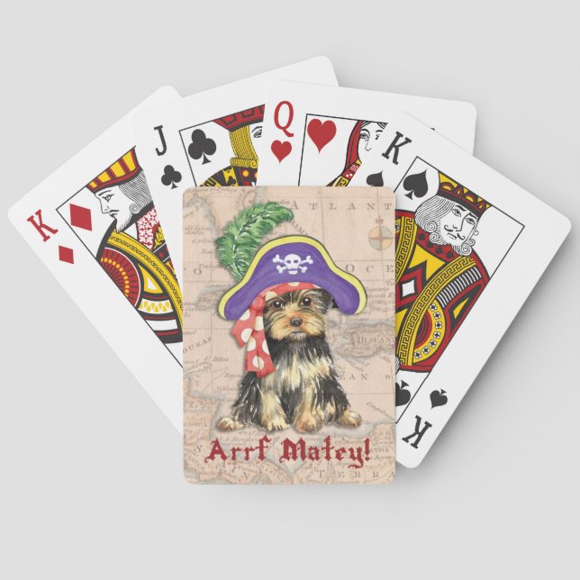 Yorkie Pirate Playing Cards (Back)