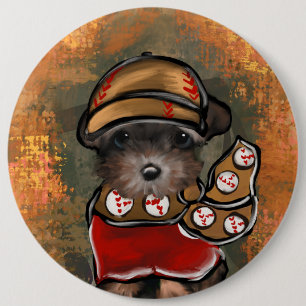Yorkie Poo 6 Cm Round Badge